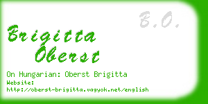 brigitta oberst business card